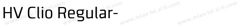 HV Clio Regular字体转换